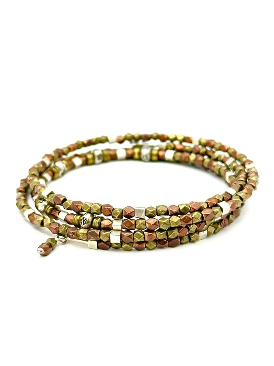 Silpada Jewelry - Silpada Retired Sterling Silver, Copper & Brass Wire Wrap Bracelet